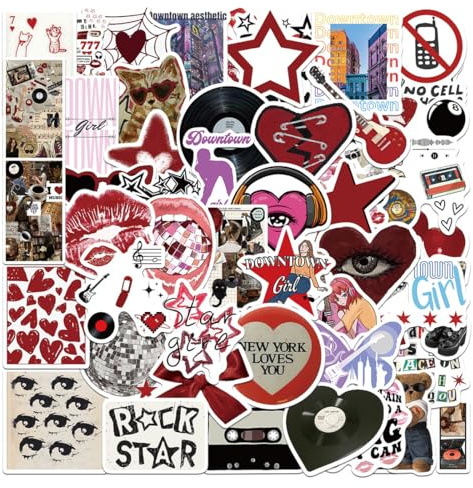 50 Stück Graffiti Wasserfeste Aufkleber Deko, für Laptop Journal Kindle Koffer MacBook Motorrad Helm Scrapbook
