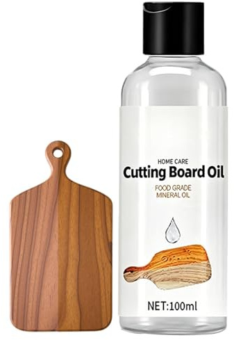 kivrimlarv Olio per taglieri in legno, 100 ml, olio per uso alimentare per taglieri in legno, per macelleria in noce nero, piano di lavoro, cucina, mobili per la casa