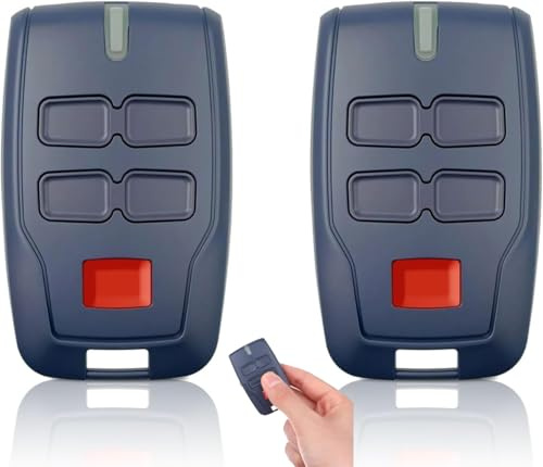 2 Pièces Télécommande pour portail BFT MT B RCB4, 433 MHZ Telecommande Bft, Portail 4 canaux 4 boutons Compatible Mitto 2, Kleio, Ghibli, TRC 2, TR, Rolling Code Sécurisé