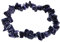 Lebensquelle Plus besonderes Splitterarmband | Handgefertigtes Elastisches Stretch Splitter Armband | Echter natürlicher Edelstein (Blaufluss)