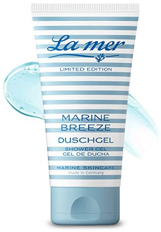 La mer Marine Breeze Duschgel - Leicht schäumendes Duschgel - Hautberuhigend und feuchtigkeitsspendend - Sanfte Reinigng für Haut und Sinne - Seifenfrei - 150 ml
