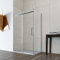 Box doccia cabina lusso angolare 70 80 90 100 110 120 140 160 170 cm scorrevole vetro trasparente anticalcare 8mm MIMOSA (80x120 cm)