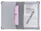 Color Pop Porte-Papiers Véhicule Finition Carbone Coloris Gris Argent + Étui Transparent pour Carte Grise