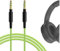 GEEKRIA QuickFit Ersatz-Audiokabel für Skullcandy Crusher, Crusher ANC, Hesh, Hesh2, Hesh3, Grind, Venue, Aviator, Mix Master Headphones – 3,5 mm Stereo Cord (grün, 5,5 ft)