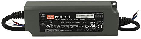Meanwell PWM IP67 3-in-1 Dimming-Netzteil 0-10V 10V PWM Resistance (PWM-40-12)