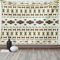 ABAKUHAUS Ethnisch Wandteppich, Aztec India aus Weiches Mikrofaser Stoff Waschbar ohne Verblassen Digitaldruck, 150 x 110 cm, Beige Braun