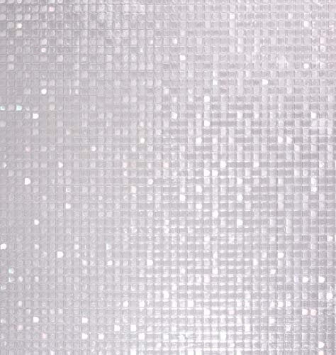 Venilia Fensterfolie statisch Vitrostatic Stangen 3D Sichtschutz Folie, PVC, ohne Phthalate, transparent, 45cm x 1,5m, 200µm (Stärke: 0,2mm)