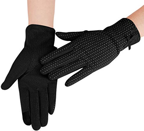 Sommer Frauen Handschuhe Spitze UV-Schutz Touch-Screen Driving-Handschuhe Hochzeit Braut Handschuhe Opera Fest Party Damen Lace Handschuhe Kostüm Accessoires rutschfeste Handschuhe für Autofahren
