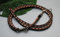 Leine rund verstellbar geflochten Karamell Sand 2m x 12mm
