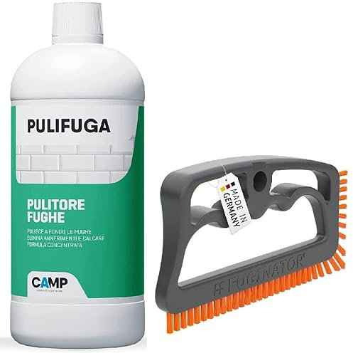 Camp Pulifuga Pulitore Concentrato Per Fughe Ideale Per Pavimenti E Rivestimenti Con Spazzola - 1L