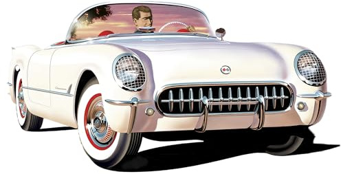 AMT - 1/25 1953 Chevy Corvette, USPS Stamp Series - Plastikmodellbausatz, Fabrik Farbe
