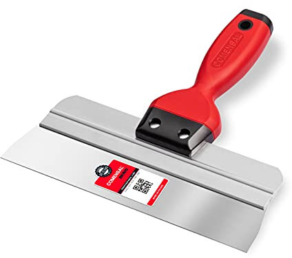 COMENSAL® Espátula Pladur Profesional - Espátula Pladur 250mm - Espátula Ancha de Acero Inoxidable - Espátula de Emplastece - Forma Ergonómica - Made in EU