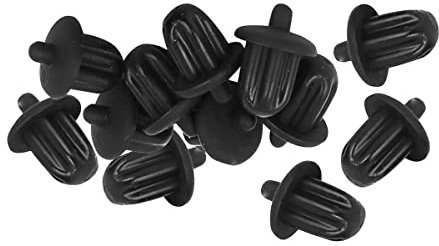 15PCS 6.35mm Audio Jack PC DVD AV Equipment Microphone Socket Dust Cover-Black Rubber