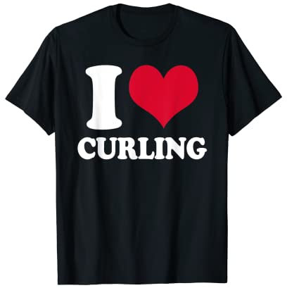 I Love Curling T-Shirt
