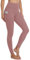 Gayhay Leggings mit Taschen Damen High Waist Sportleggins Lang Sporthose Stretchy Morandi Rosa.S-M