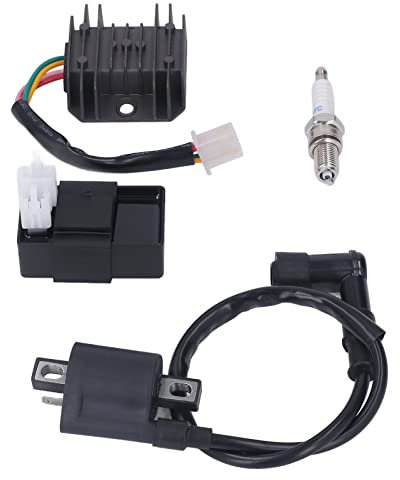 Zündspule CDI Spannungsregler Zündkerzensatz für 125-250CC PIT Trail Quad Dirt Bike ATV
