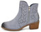 IF Fashion Stiefel Damen Stiefeletten Perforiert Reißverschluss Frühling Sommer Kunstleder GR-6655, 6655 Blau, 37 EU