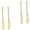 HOLIDYOYO 4piezas Cuchillo De Acero Inoxidable Para Untar y Cortar Mantequilla y Queso Diseño Elegante Para Decorar y Servir Crema Mermelada y Pasteles Dorado