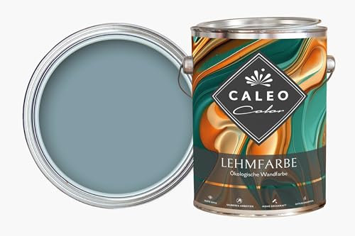 Caleo Color Lehmfarbe EUKALYPTUS 2,25 Liter - ökologische Wandfarbe für Wohnzimmer und Co. - hoch deckend, tropffrei, geruchsneutral