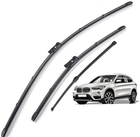 CHYPAAK Auto-Scheibenwischerblätter, Tuning, Ersatz-Außenzubehör, kompatibel für BMW X1 F48 2015-2022 (1 Set)