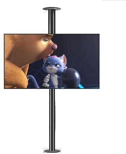GPWDIEJB TV-Bodenständer - LCD-TV 360 Grad drehbarer Rahmen Bodenständer, für 32-75 Zoll LED-Bildschirmanzeige, Trennwand drehbares Rack drehbarer TV-Schrank drehbare Basis,60-85cm