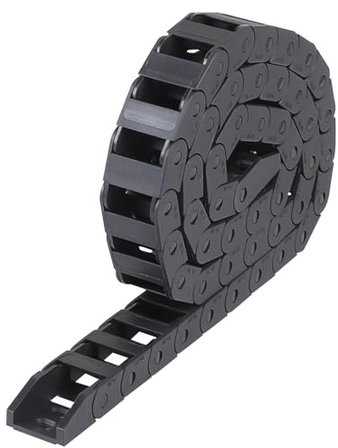 MIGUBIGU 1pcs 1M Schleppkette 10x20mm Energiekette Kabelschleppkette Nylon | Energiekette, Kabelkette, Cable Chain, Kabelspirale, Kabelschlange Schwarz für 3D-Druck, CNC-Fräsmaschinen, Werkzeugmaschinen