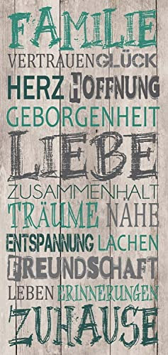 Keilrahmenbild Wandbild Dekobild | Holzoptik | 70x33 cm