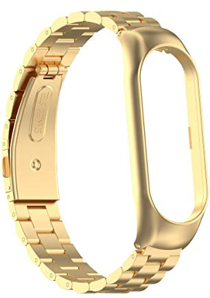 PINHEN Metall Armband Kompatibel mit Xiaomi Mi Band 7- Edelstahl Armband Ersatz für Xiaomi Mi Band 7 Smart MiBand Zubehör mit Metallrahmen