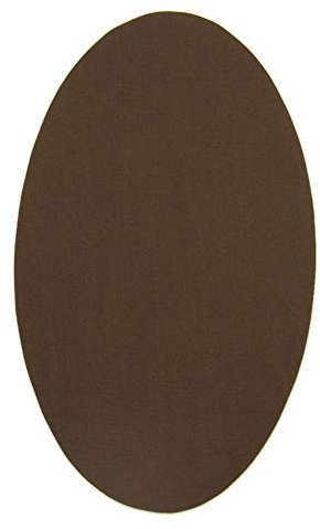Haberdashery Online - 6 Iron-On Knee Pads Elbow Patches for Clothes Protection & Repair, Ideal for Trousers, Jackets, Sweaters, Shirts, 16x10cm - Brown, M