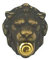 artigianatodaloise - Campanello Pulsante Testa di Leone in Ottone Anticato Artigianato Piccola - Campanello 2