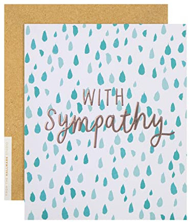 Hallmark Biglietto di condoglianze – design con testo in rilievo