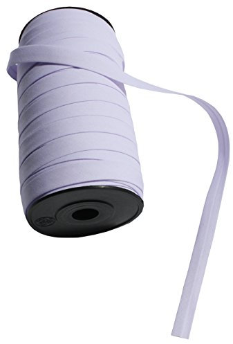 Full Funk Einfaches, faltbares Schrägband | Nähen, Nähen, Formen, Paspelieren, Säumen, Quilten, Patchen, Einzelfaltenband, Breite 1,3 cm, 91,4 m, gebrochenes Weiß (Lavendelfarben)