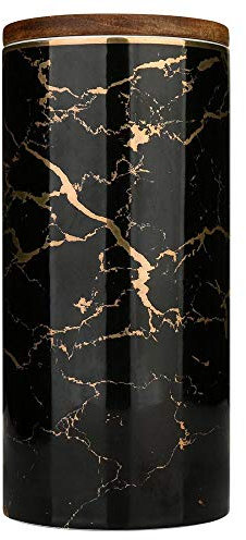 Ceramic Storage Jar with Airtight Seal Lid Storage Canister for Serving Tea, Coffee, Spice and More (98x205mm)