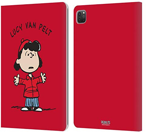 Head Case Designs Offizielle Peanuts Lucy Van Pelt Persöhnlichkeiten Leder-Wallet-Hülle Kompatibel mit Apple iPad Pro 11 2020/2021 / 2022