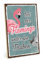 TypeStoff Holzschild mit Spruch – Flamingo – im Vintage-Look mit Zitat als Geschenk und Dekoration zum Thema Anders - HS-00793