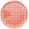 Euroshoppingonline Piatti piatto pizza 33 cm in melamina colori assortiti portata centrotavola pub pizzeria ristorante (Piatto Rosso Quadretti)