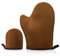 Sibba 2 Pack Self-Tanners Velvet Self Tanning Mitt with Thumb Double-Sided Tanner Gloves For Lotion Mousse Face Body Sunless Tan Mitts Applicator Reusable Summer Tanner Mitten