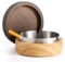 DDAJJAJ Wooden Ashtray with Lid for Smokers Stainless Steel Liner Ash Tray Windproof Durable Easy to Clean Cool Ashtrays for Indoor or Outdoor Use, Patio, Office & Home