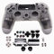 HUAYUWA Kunststoff-Game-Controller-Gehäuse (transparent) mit Tasten, Ersatz-Set, passend für Pro 5.0 JDS-050 JDS-055 JDM-050 JDM-055 (V2 Version)