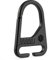 KeyUnity KB00 Titanium Sling Clip Haken, Karabiner mit Karabinerverschluss für Schlüsselanhänger, Molle-Tasche und Schultergurt (Schwarz)