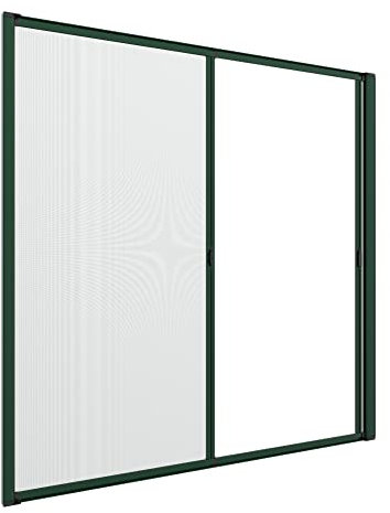 Zanzanet Zanzariera doppia laterale 45 mm orizzontale su misura porta finestra avvolgibile rullo a molla frizione cassonetto antivento personalizzabile vari colori e reti Made in Italy 100x150 cm