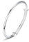 Sterling Silver Bangle Bracelets for Women,Fashion Versatile Simple Adjustable Silver Plated Smooth Face Bracelet,Smooth Face Round Belly Push Pull Silver Bracelet