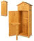 TANGZON 6FT Wooden Garden Shed, Outdoor Storage Small Sheds with Upper Compartment, 3 Detachable Shelves, One-Piece Folding Table, Sloped Asphalt Roof & Lockable Door, Vertical Tool Storage Cabinet