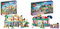 LEGO 41731 Friends Internationale Schule & 41728 Friends Restaurant in der Innenstadt mit Spielzeug Mini-Puppen Liann, Aliya und Charli aus 2023
