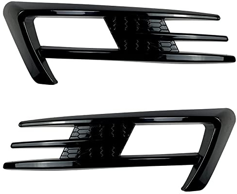 Frefgikty per Golf 7 MK7 2014 2015 2016 2017 Griglia Fendinebbia Anteriore per Paraurti, Copertura a Palpebra Fendinebbia Nera Lucida