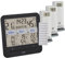 TFA Dostmann Thermo-Hygrometer mit 3 Sendern Klima@Home2, 30.3075.01, Temperatur/Luftfeuchtigkeit in Wohn- & Arbeitsbereichen, Taupunkt zur Schimmelvermeidung, Komfortzone, schwarz mit Batterien