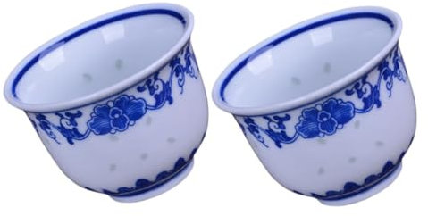 BESTonZON 4 Pz Tazza in Porcellana e Bianca Tazza Da Tè Smaltata Tazza Da Tè Bianca in Ceramica Tazza Di Tè Gongfu Tazza Di Tè Gong Fu Kungfu Forniture Da Viaggio Caffè Antico Ufficio
