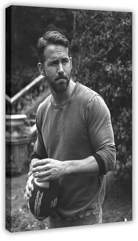 Ryan Reynolds Poster (6) Leinwand Poster Wandkunst Dekor Druck Bild Gemälde für Wohnzimmer Schlafzimmer Dekoration Rahmenstil 20 x 30 cm