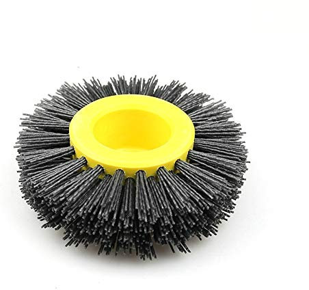 BomDog Roue de Polissage, Brosse Métallique Pour Perceuse, Brosse Métallique de Forage, 1 Morceau de Meule En Nylon, Brosse de Polissage, Roue de Meubles En Bois, Pierre/A/P120