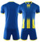 LAIFU Kinder-Fußballtrikots für Jungen und Mädchen, Trainings-Outfit, Teamuniform, Sport-Shirts, Sportbekleidungs-Set, Blau, 7 Jahre